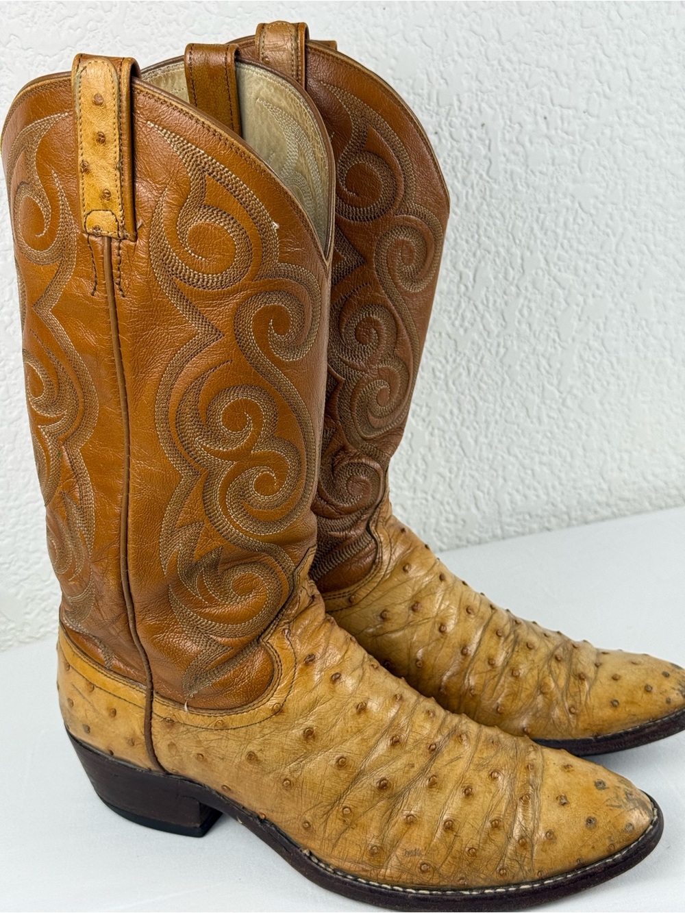 Dan Post | Quill Pattern Western Cowboy Boots | Tan | Men's 8.5